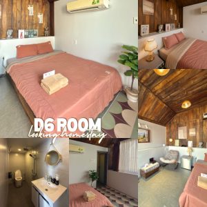 Homestay gác mái tone gỗ trầm Sài Gòn